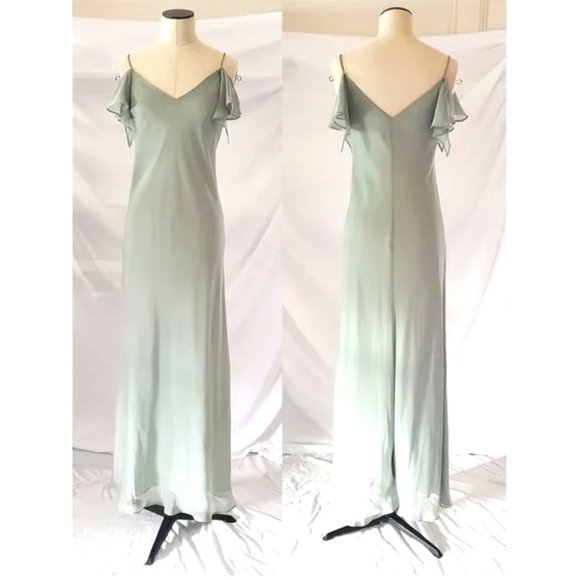 Chelsea Nites Dresses & Skirts - SALE Sage Green sheath gown prom bridesmaid dress 8P